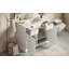 Meuble-lavabo de salle de bain avec lavabo supérieur, 2 tiroirs et portes à fermeture douce-504837912