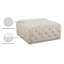 Repose-pieds carré standard en velours 33 po Ariel-28680701