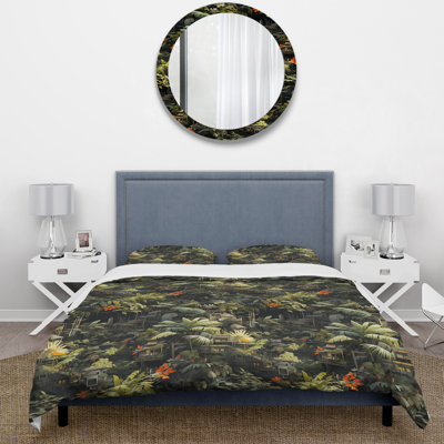 Urban Jungle Collage Floral Duvet Cover