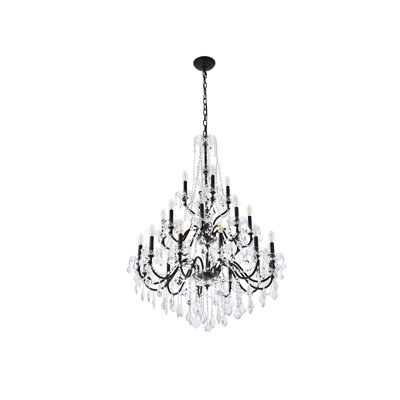 Dagmar 24 - Light Dimmable Tiered Chandelier