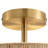 17.7" Natural Jute 2-Tier Semi-Flush Mount Light
