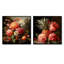 Ensemble de 2 décorations murales de la Renaissance avec fleurs et fruits I - fruits-57512-57515