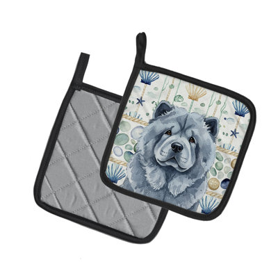 Paire de poignées Blue Chow Chow