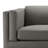 Arloine Top Grain Leather Sofa, Gray-437991897