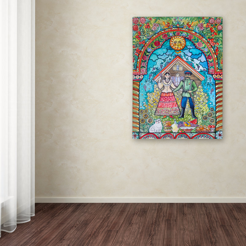 « russian folk », reproduction d’impression sur toile tendue, H 19 po x l 14 po