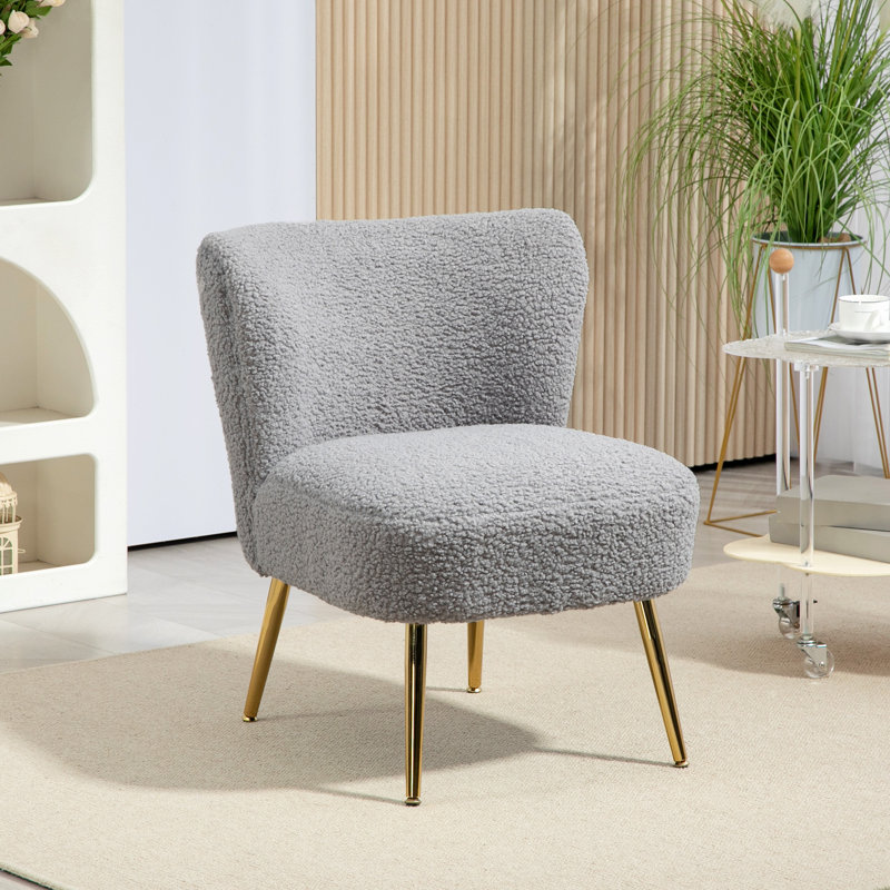 Chaise d'appoint d'appoint avec pieds gris anthracite