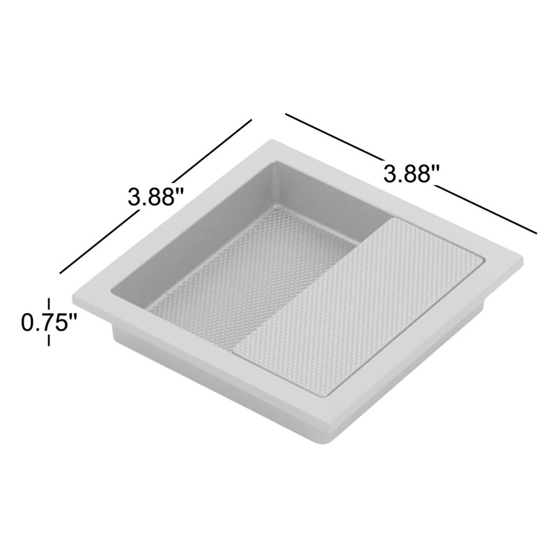 Schaub MODO Cabinet Recessed Pull 3-7/8", Matte Black