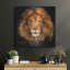  «Lion Portrait» par Kajenna, art mural en métal, 24 po x 24 po-934405344