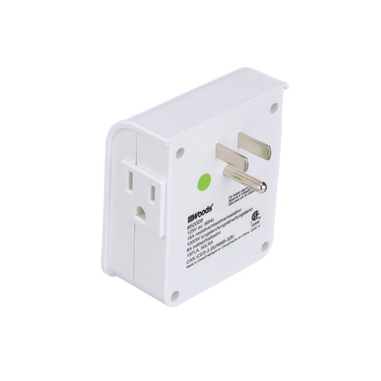 Timer Outlet 125V/15A LCD Digital Indoor Outlet Timer, 7 Day