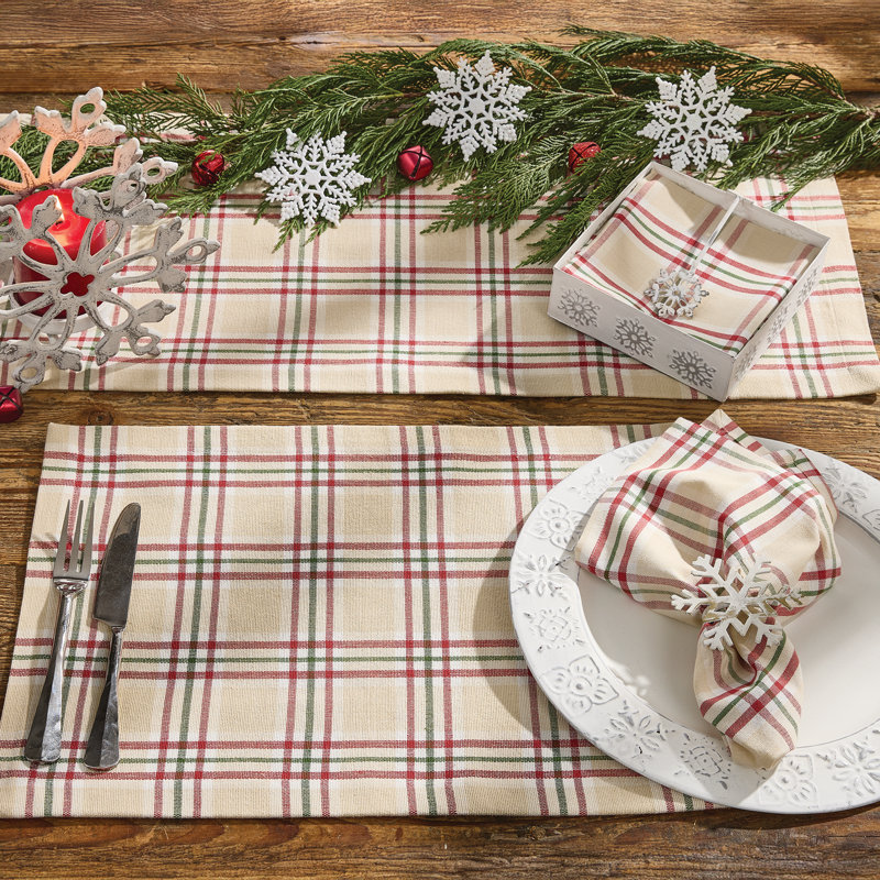  Ensemble de 4 napperons Cozy Christmas, Beige