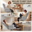 Fauteuil de direction en flanelle avec repose-pieds Cool Grey Snow