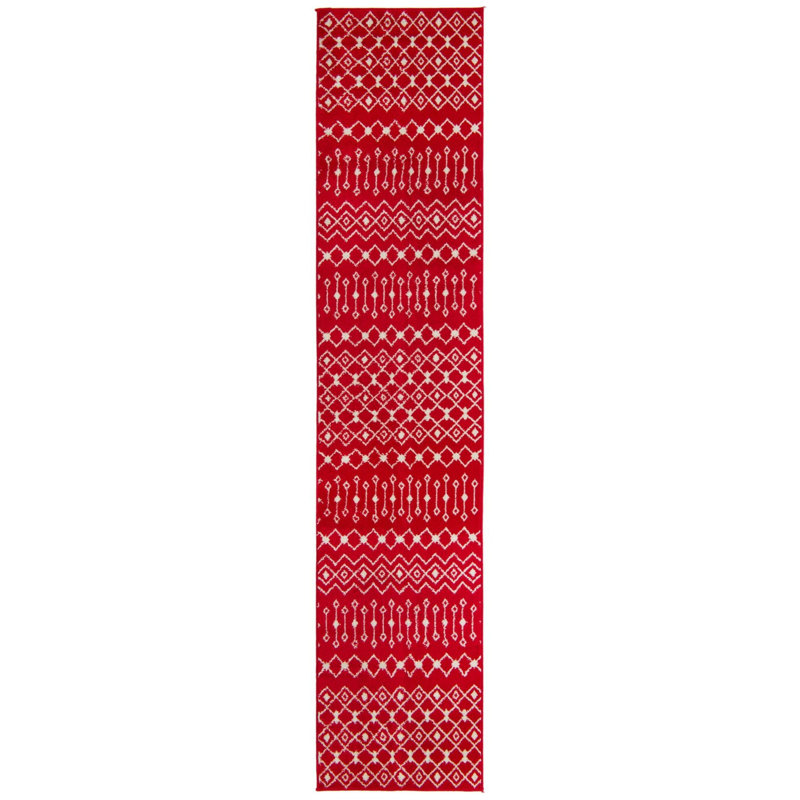 Geometric Indoor Rug, Runner 2'7" x 12'
