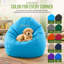 Fauteuil à billes monogramme en coton | Rempli de billes de polystyrène et de mousse CertiPUR | Parfait pour les adolescents et les adultes-93819398-93819408-119880312