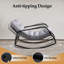 Chaise berçante d'extérieur à structure métallique-1878217106