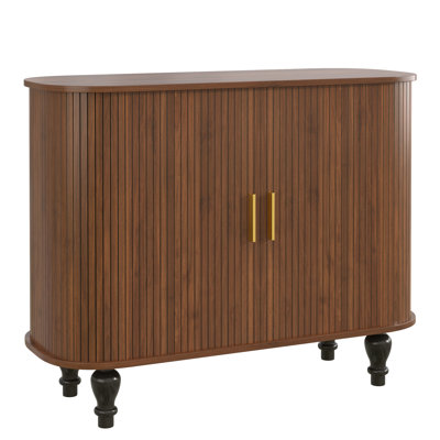 39'' Fluted Bar Cabinet With Wine Storage Space