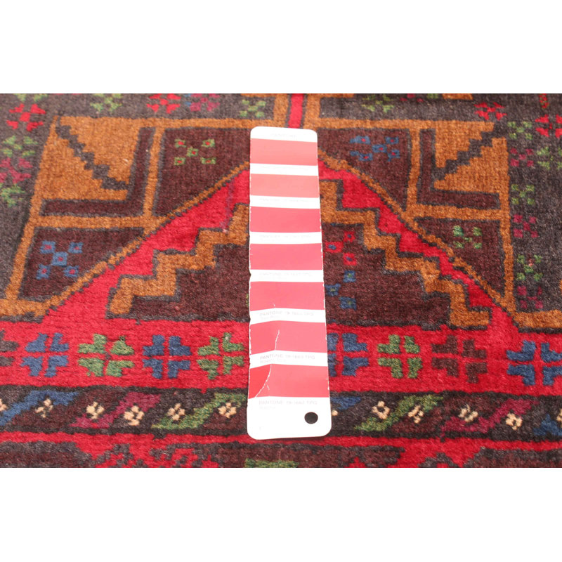Rizbaft Red Rug 3'4" x 6'4"