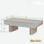 Table basse moderne avec 2 tiroirs cannelés