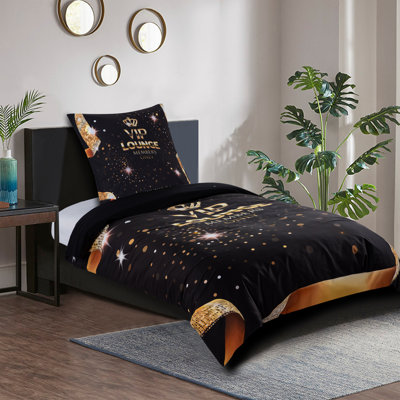Cotton No Pattern Duvet Cover Set with Pillowcases Included