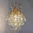 1 - Light Dimmable Crystal Empire Chandelier  With Gold Finish