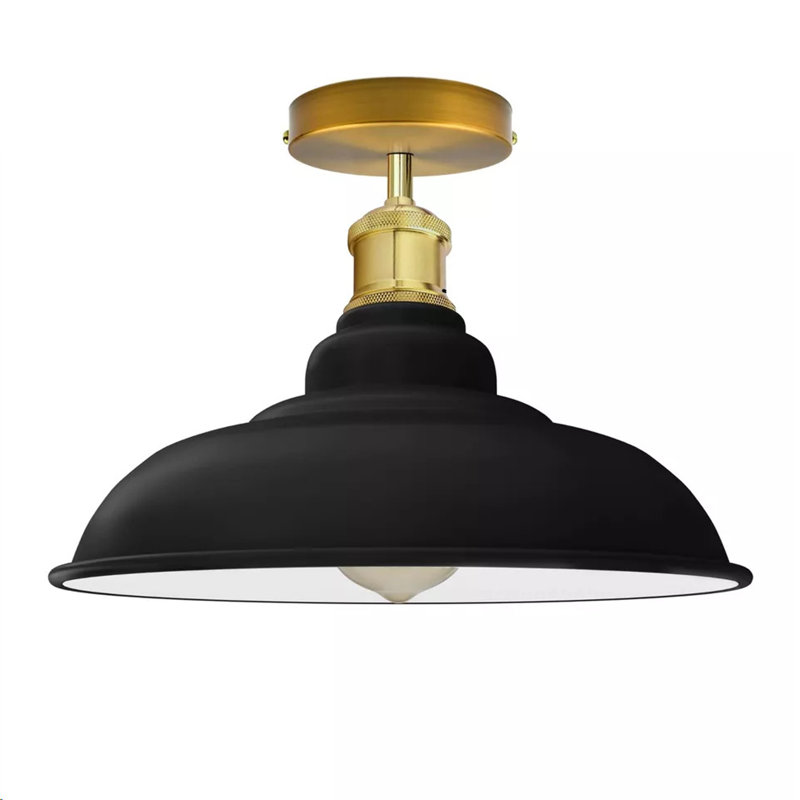 Zeke Flush Mount, Yes, Black