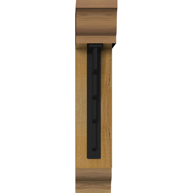 Support de fer traditionnel 4 po Diane, H 20 po x P 18 po, Cèdre rouge de l'Ouest l 4 po x T 4 po (sciage br
