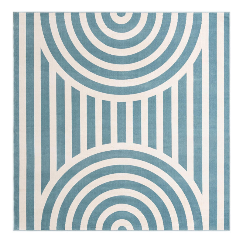Tapis pour enfant Unique Loom Lines, Carré 7 pi 10 po