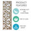 Tapis d'escalier intérieur agile, vibrant, doux et antidérapant 9 po x 28 po Aghaliss-301926892