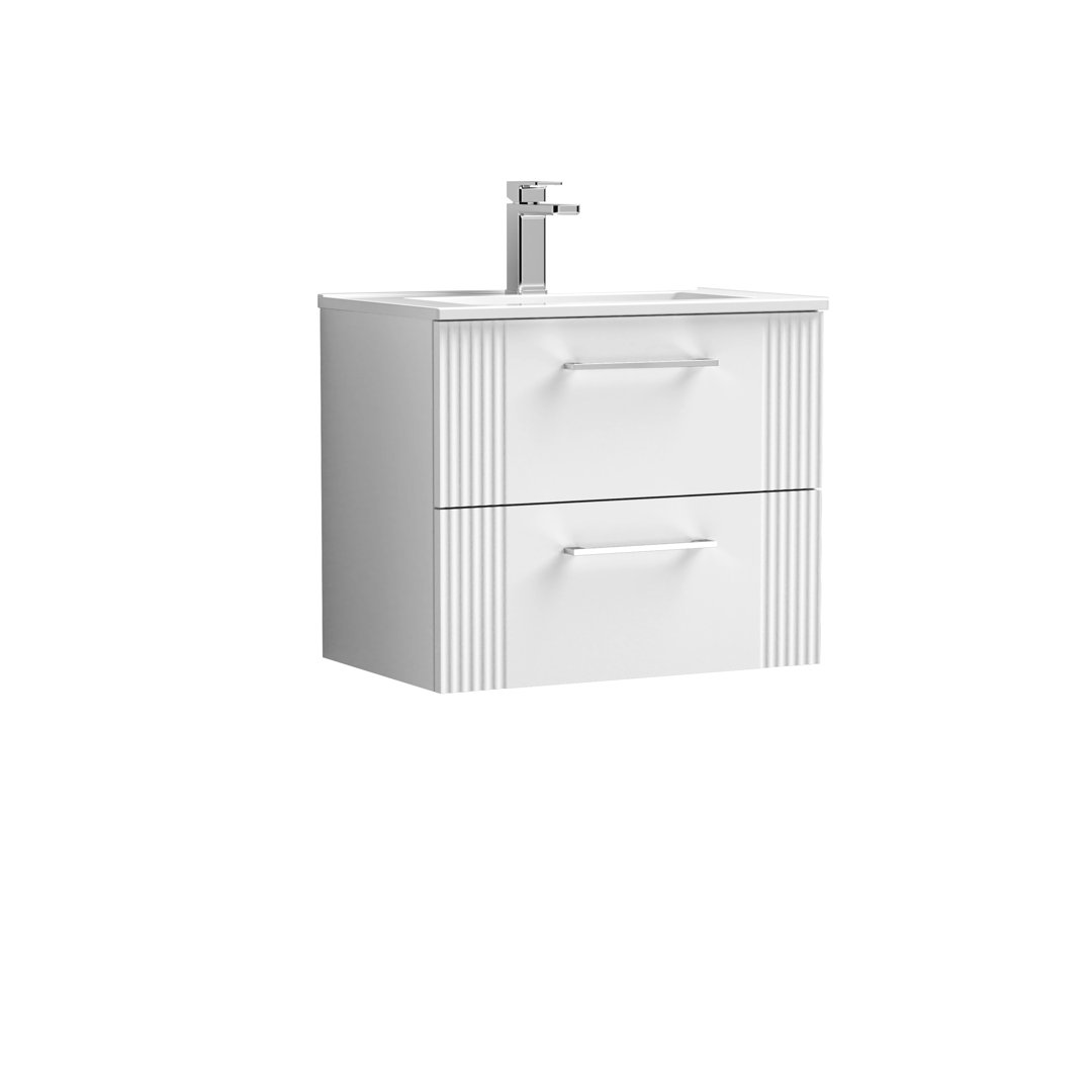 Deco 605mm Single Bathroom Vanity with Integrated Vitreous China Basin