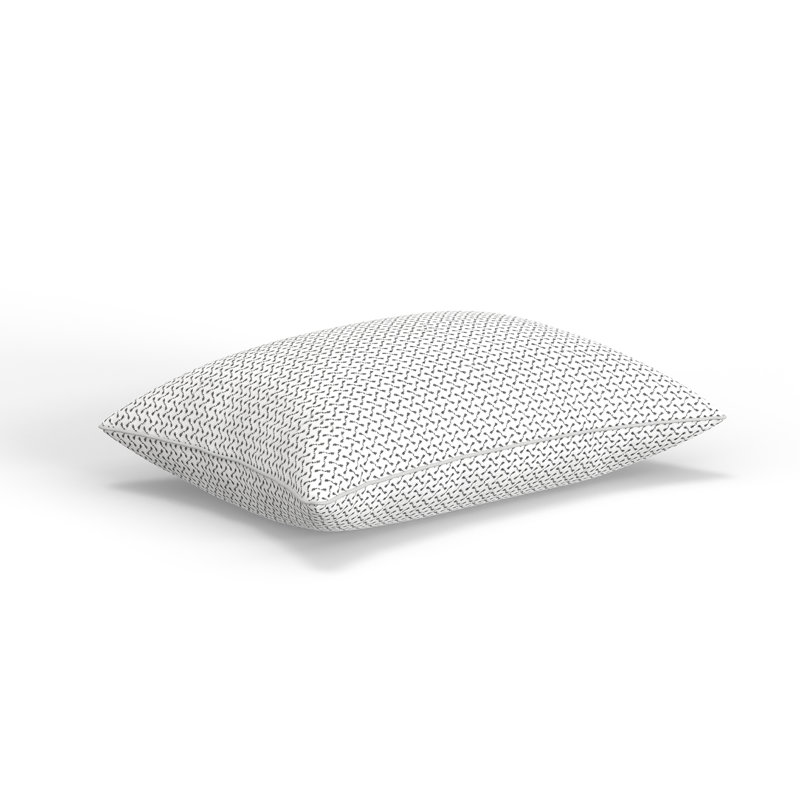 Memory Foam Cluster Bed Pillow with Charcoal Infused Cover