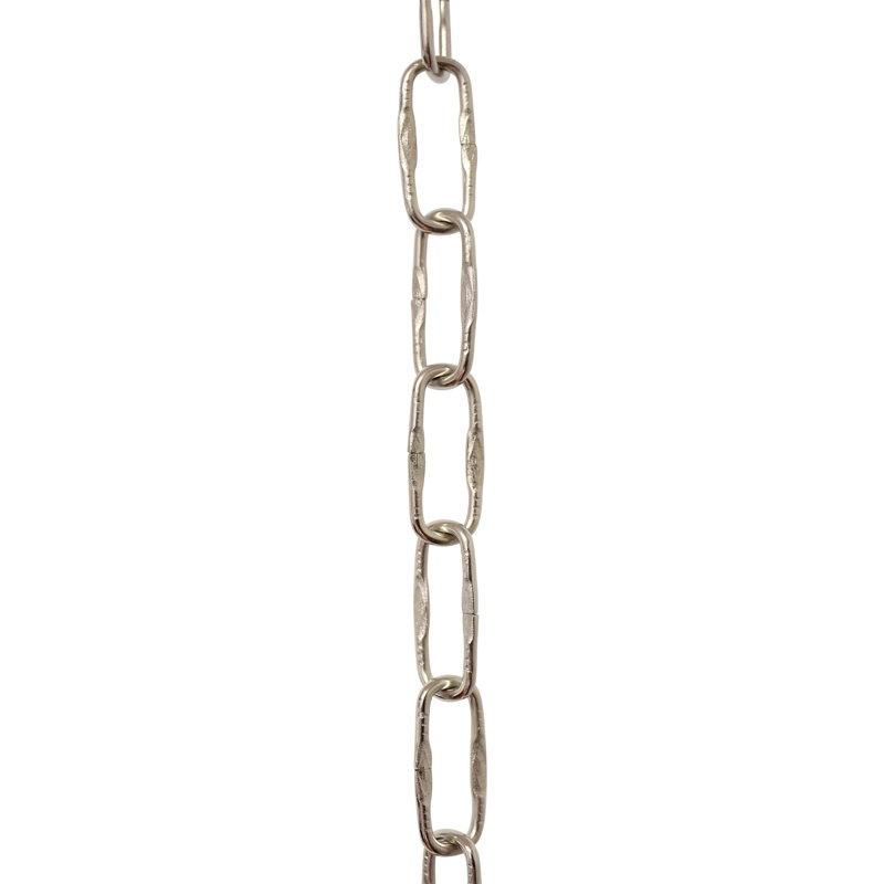 Chaîne décorative de lustre espagnol (10 pieds), Nickel poli