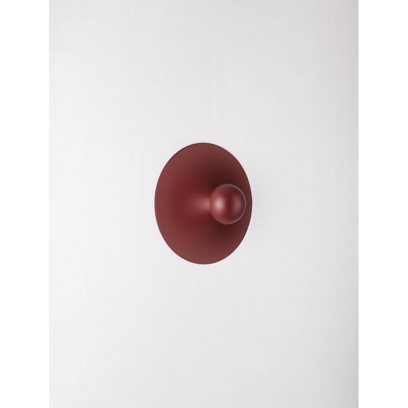 Aluminium & steel flush mounted sconce