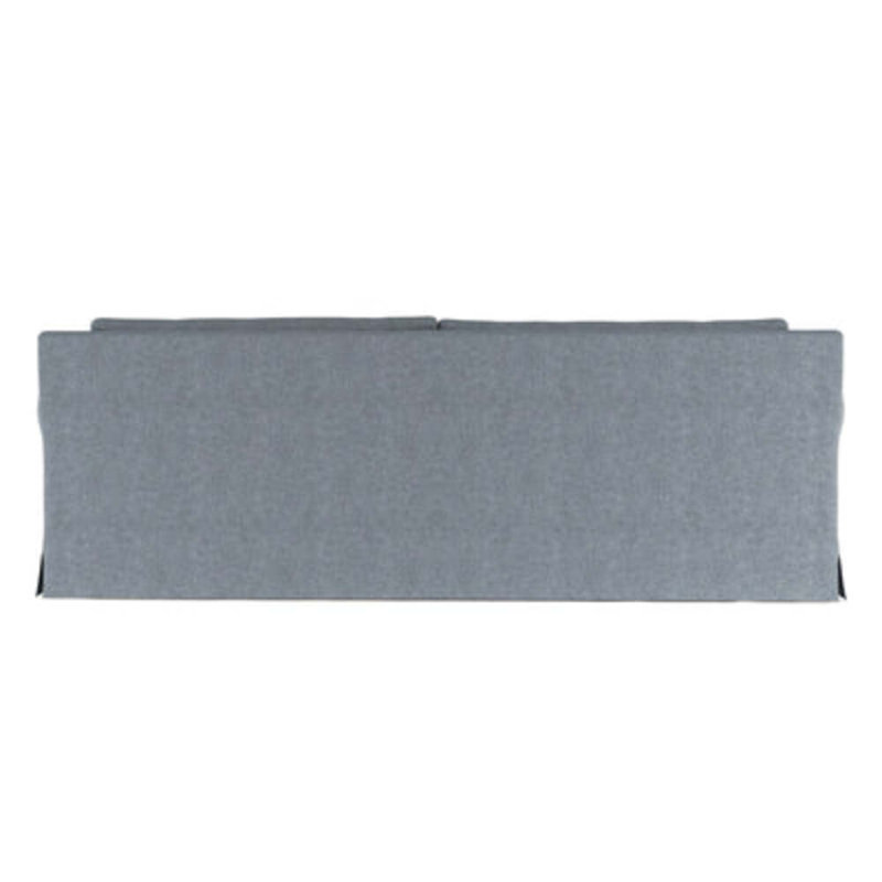 Canapé à accoudoirs arrondis Ludlow, H 34 po x l 84 po x P 42 po, Patiné, Brume moelleuse en velours