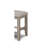 Farmhouse Style 1Pc Tan / Beige Color Counter Height Bench Footrest Upholstered Seat Wooden Furniture-1723429962-1723429957