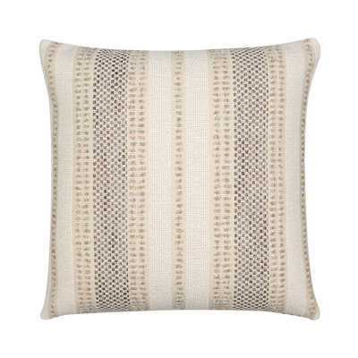 Axis Travertine Textural Stripe Indoor & Outdoor Woven Accent Pillow & Insert