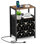 Table de chevet 2 tiroirs en tissu avec station de charge Bull Skull Botanical