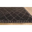 Tapis noir / crème à motif géométrique Saajan-310709924
