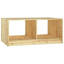 Tsavag Solid Wood Floor Shelf Coffee Table with Storage