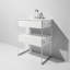 Ensemble de meuble-lavabo simple 24 po Lucite-597081346