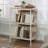 Accent Storage with Tilted Shelves, Acacia finish