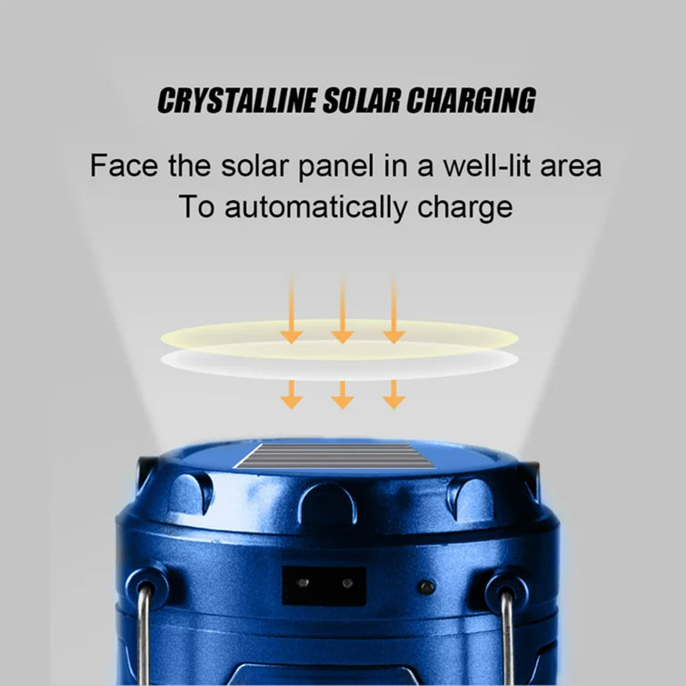 Collapsible Portable LED Camping Lantern Waterproof Solar USB