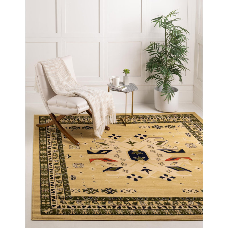 Eesi Oriental Indoor Rug, Square 8'