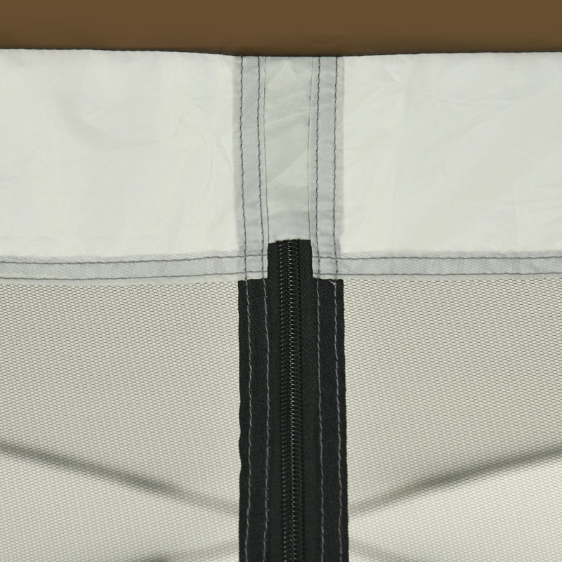 Tente moustiquaire Outsunny 12 pi x 12 pi, tente moustiquaire UV50 + avec 2 portes et sac de transport, installation facile, pour les activités de camping en plein air