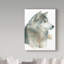 « loup on white », reproduction de peinture à l’acrylique sur toile tendue-31879389