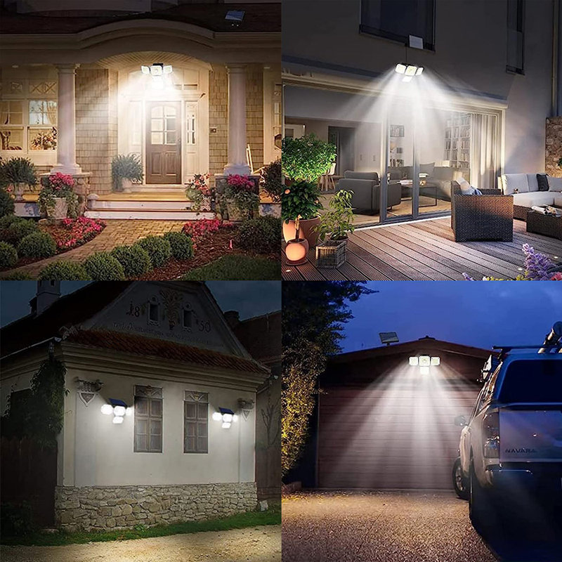 LED Solar Power Dusk to Dawn Flood Light with Motion Sensor
