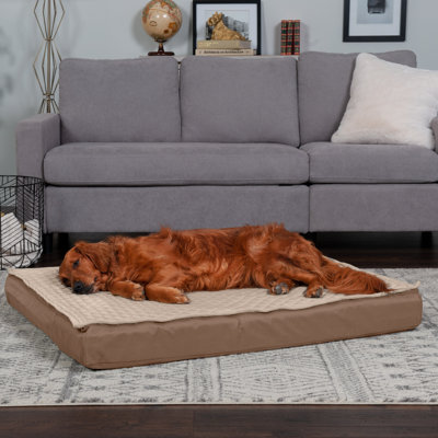 Quilt Top Convertible Indoor-Outdoor Deluxe Orthopedic Dog Bed
