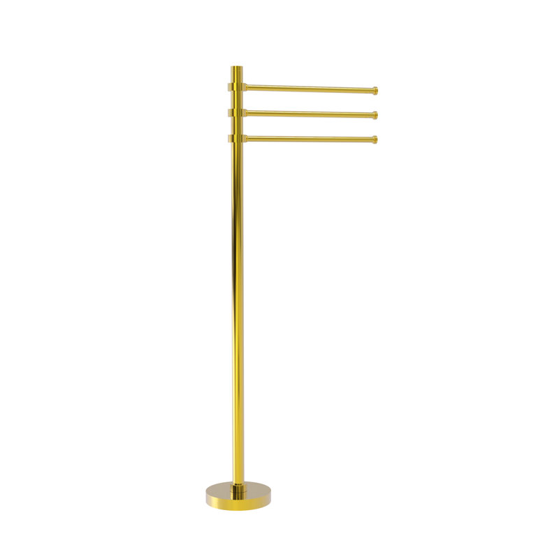 Porte-serviettes sur pied Gober, Laiton poli