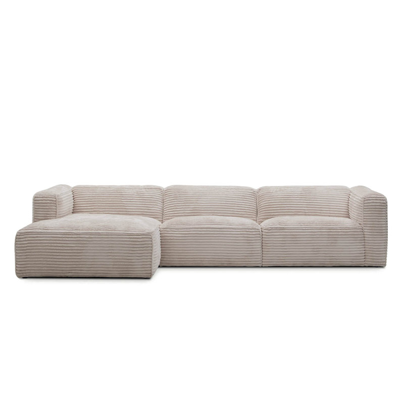 Suzue Corner Sofa, Left Hand Facing, Ivory