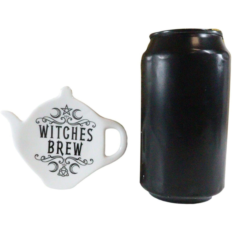 Ebros Wicca Occult Pentagram Crescent Moons Witches Brew Saucer