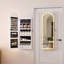 Armoire à bijoux murale 15,75 po avec miroir pleine longueur-108810146