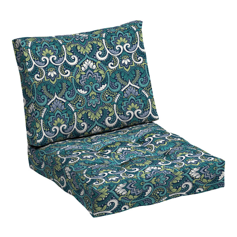 ARDEN Outdoor Lounge Chair 6" Cushion, Sapphire Aurora Blue